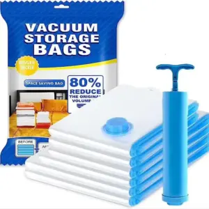 اكياس تخزين الملابس بلاستيكية شفافة بضغط الهواء