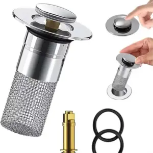 مصفاة الحوض مصنوعة من الستانلس ستيل 304 بتصميم عصري