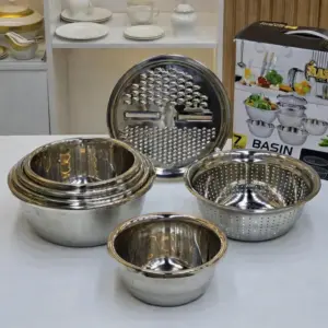 طقم أواني طبخ اينوكس 7 قطع بجودة عالية